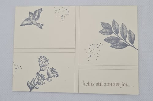 Het is stil zonder jou