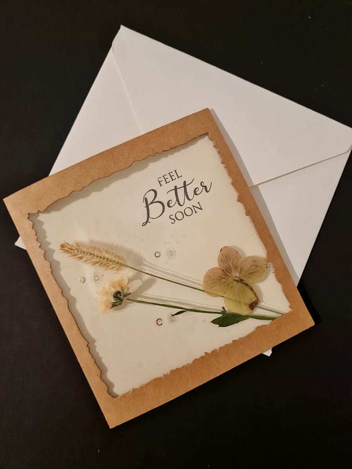 Beterschap - feel better soon droogbloemen